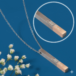 Personalized Silver & Gold Cubic Pendant