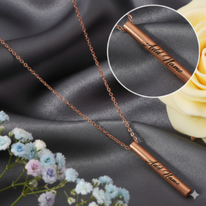 Personalized Cylindrical Pendant Chain
