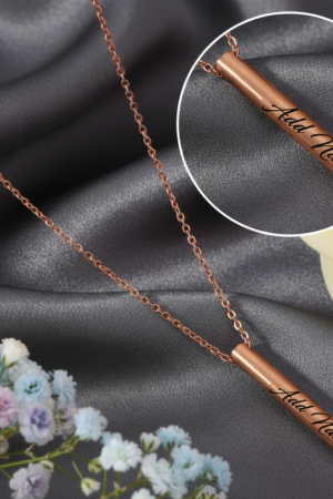 Personalized Cylindrical Pendant Chain