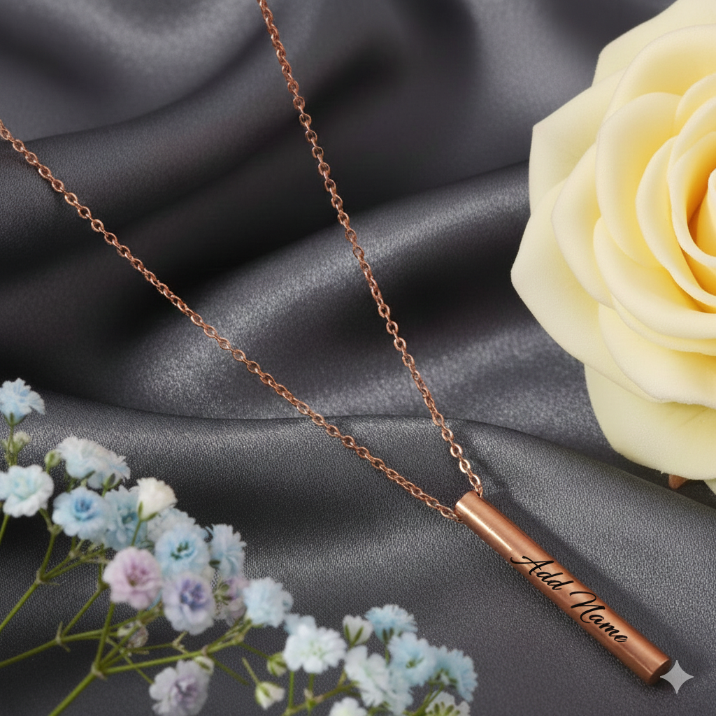 Personalized Cylindrical Pendant Chain - Image 3