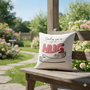 Sending You A Hug Personalized Cushion