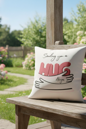 Sending You A Hug Personalized Cushion