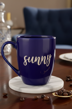 Tranquil Midnight Personalized Mug - Blue