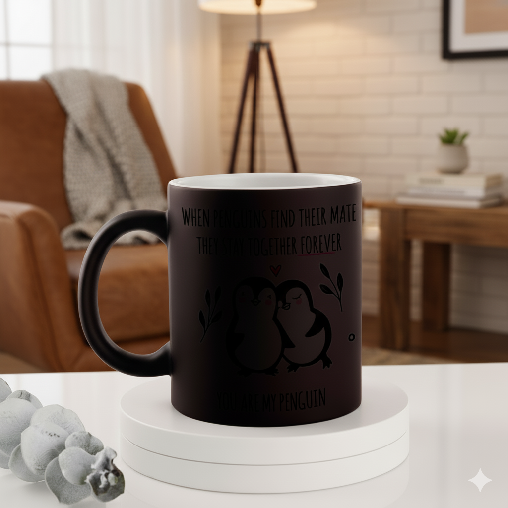 You Are My Penguin Personalized Magic Mug - Image 2