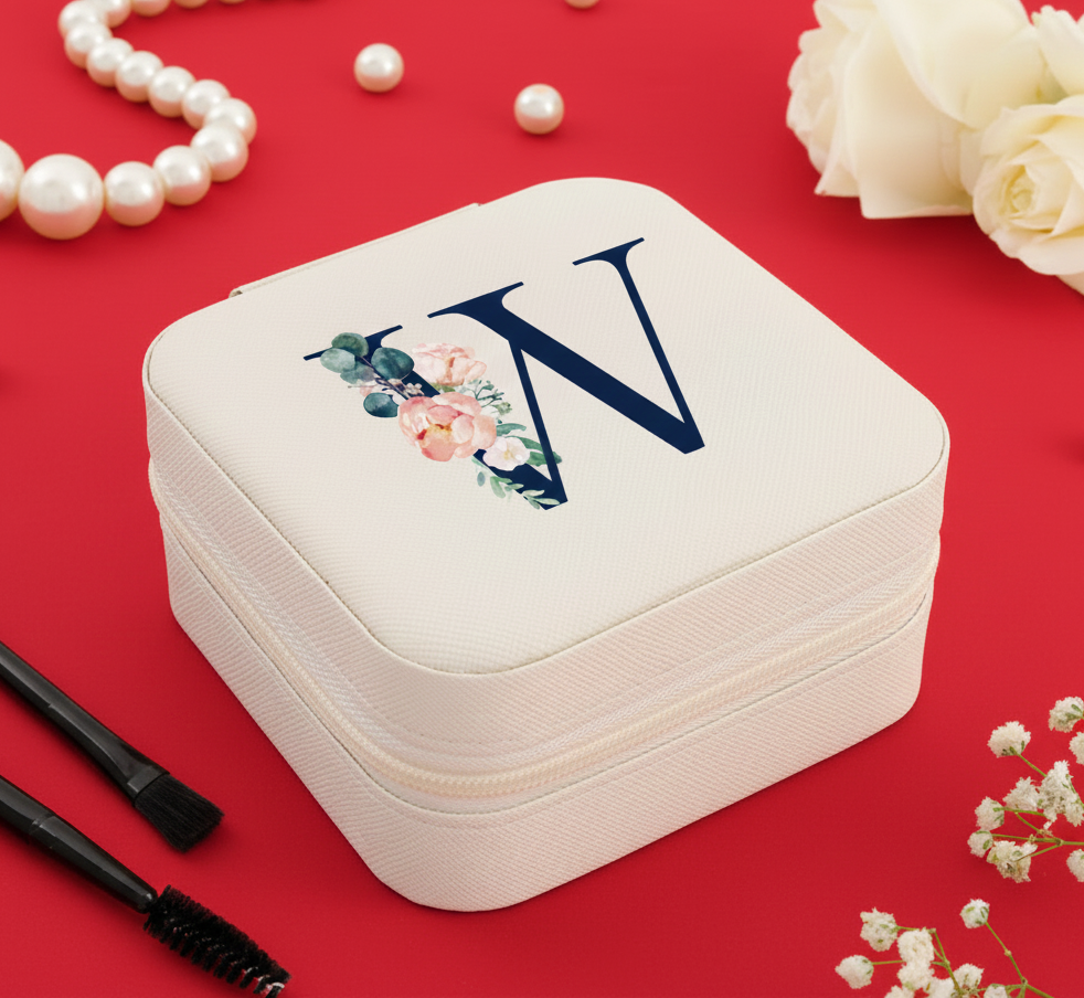 Personalized PU Leather Jewellery Organizer - Image 2