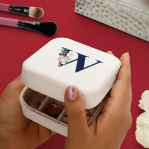 Personalized PU Leather Jewellery Organizer