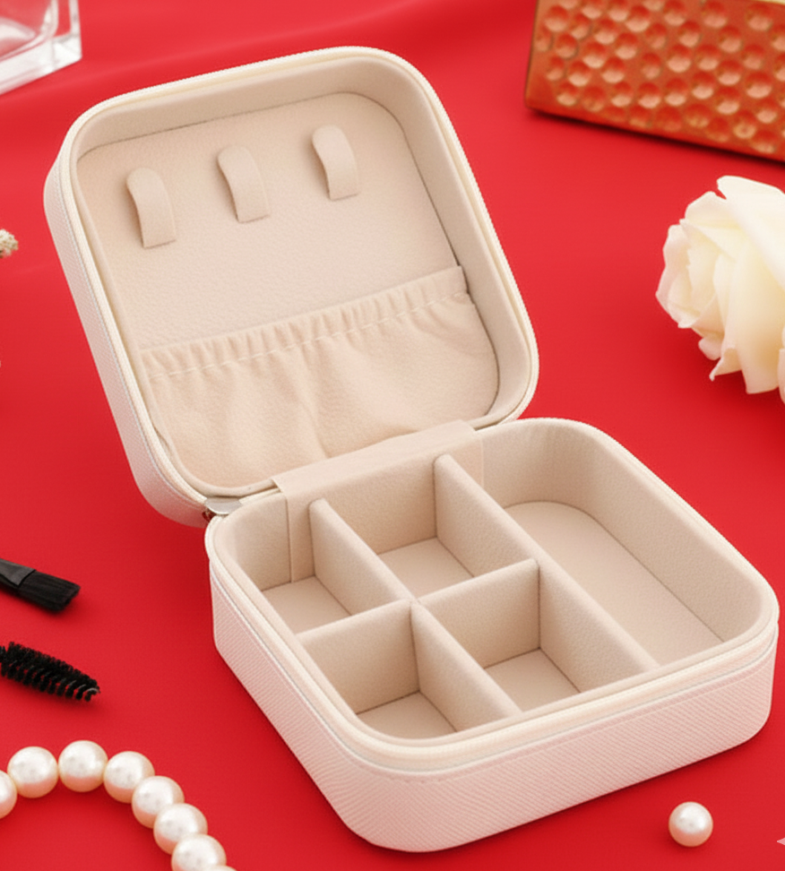 Personalized PU Leather Jewellery Organizer - Image 4