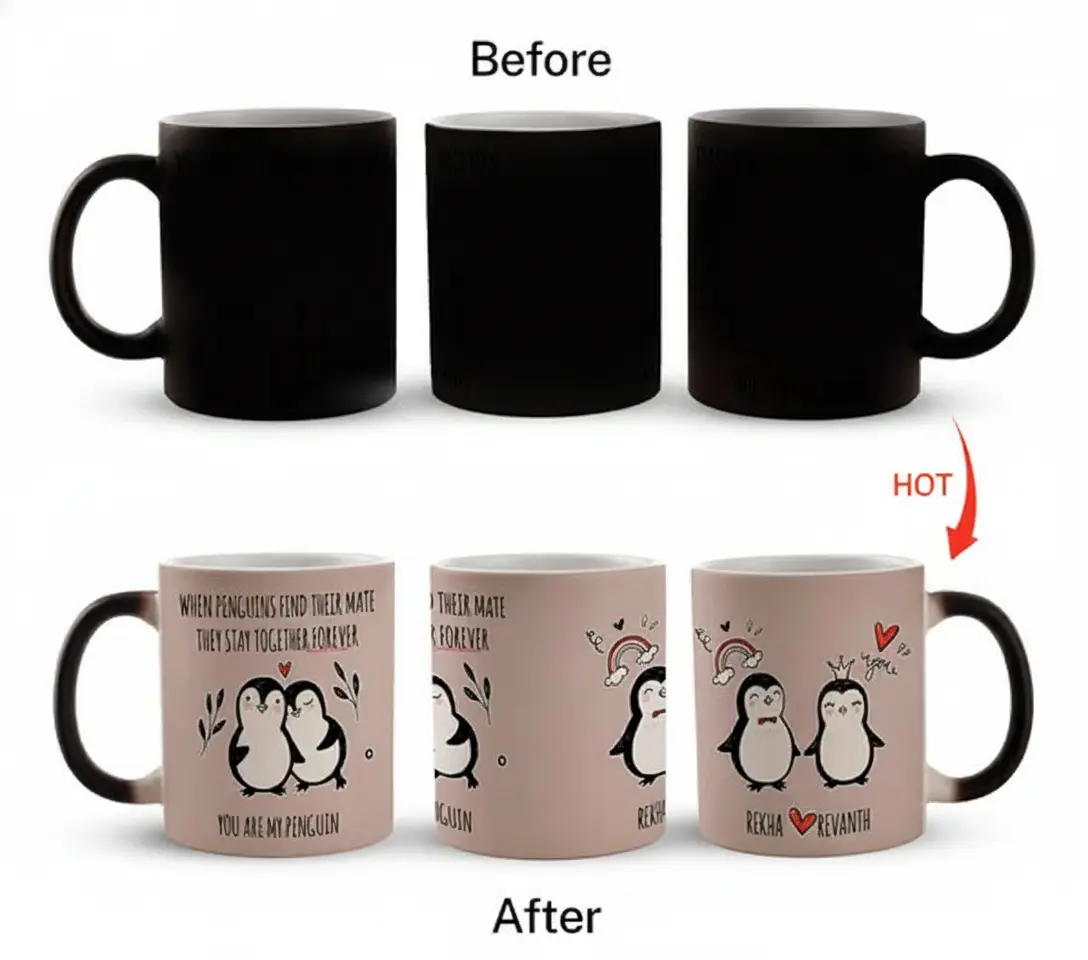 You Are My Penguin Personalized Magic Mug - Image 5