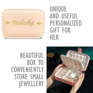 Personalised Blush Jewellery Box