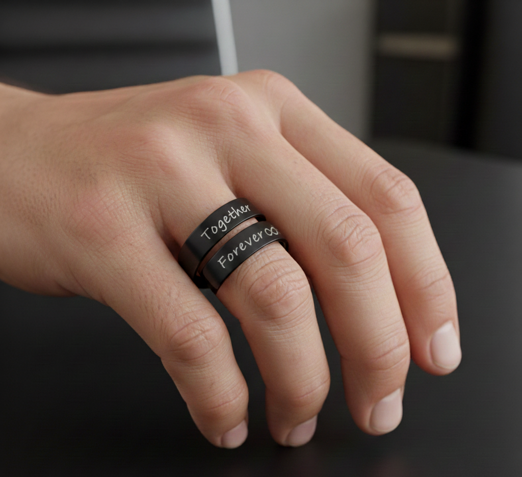 Personalized Adjustable Rose Gold Wrap Ring