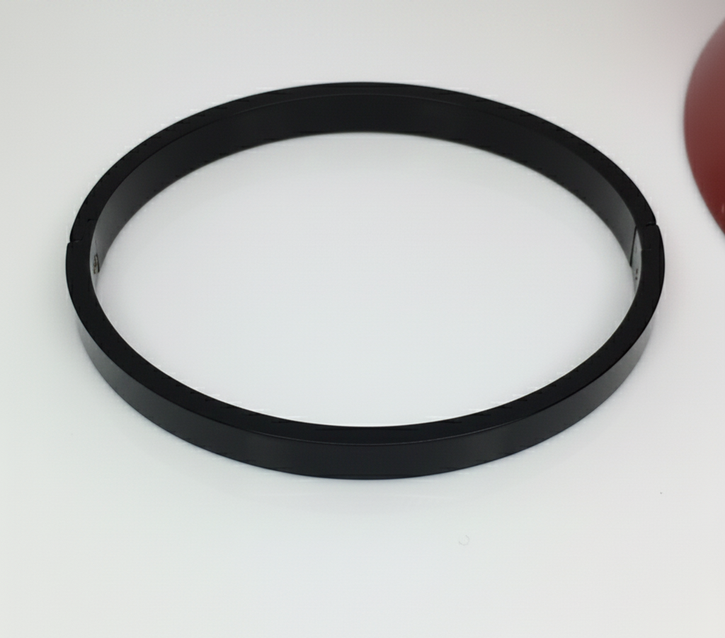 Personalized Black Bangle Bracelet-Black - Image 2