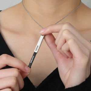 Personalized Secret Message Bar Pendant