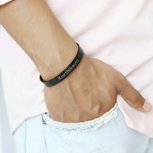 Personalized Classic Black Bracelet-Black