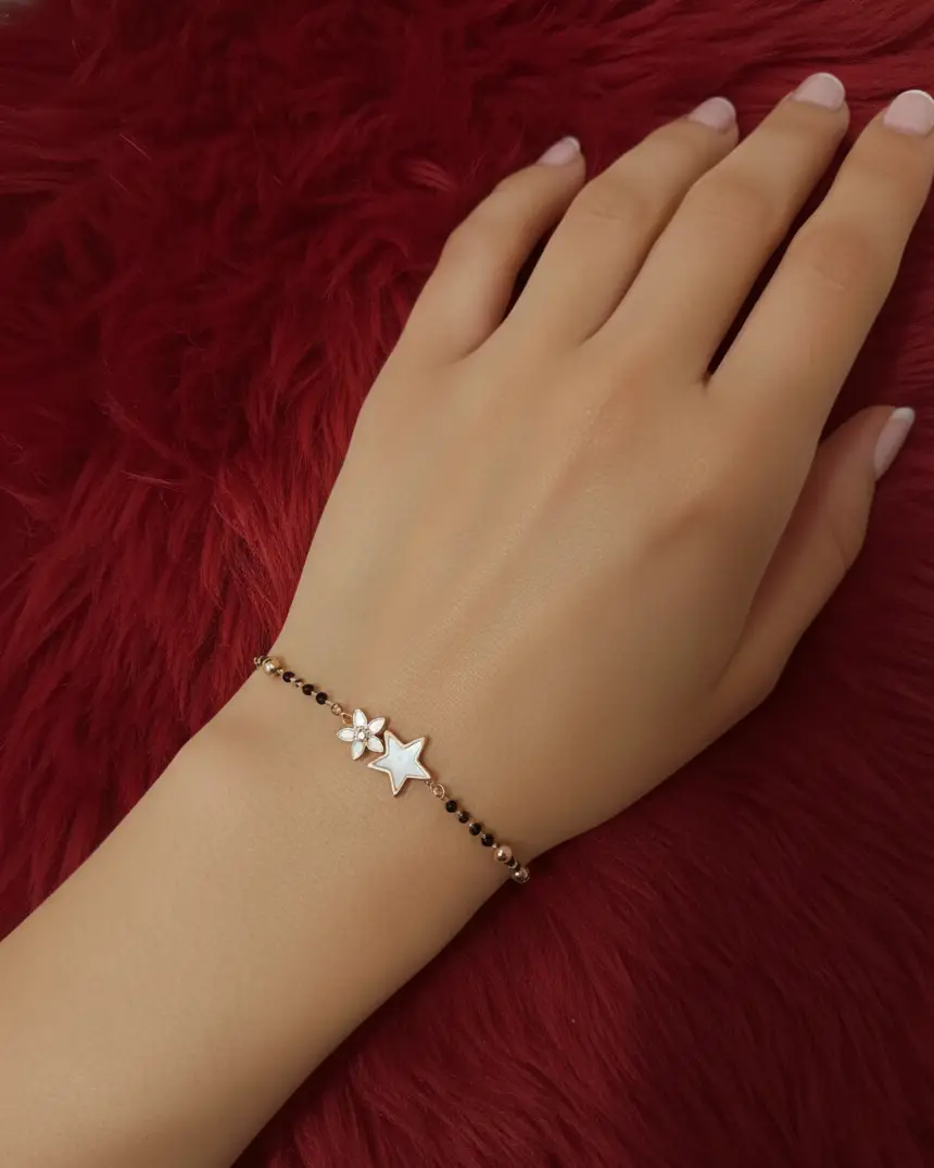 Rose Gold Celestial Charm Bracelet - Image 3