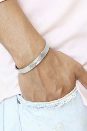 Classic Silver Cuff Bracelet-Silver