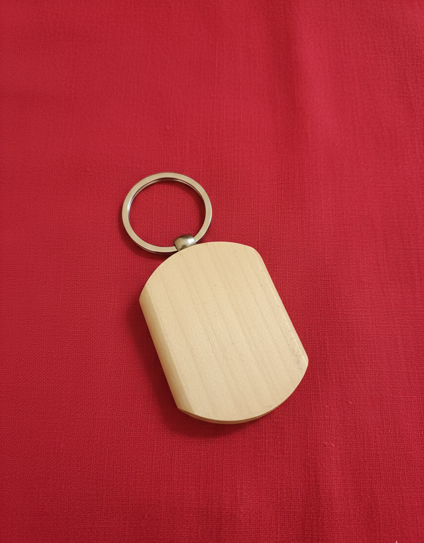 Personalized Wooden Keychain - A Token of Endless Love - Image 2