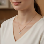 Crown Heart Pendant Necklace