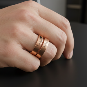 Personalized Adjustable Rose Gold Wrap Ring