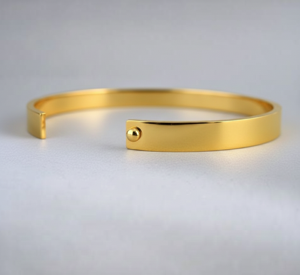 Personalized Enduring Gold Bracelet - Image 2
