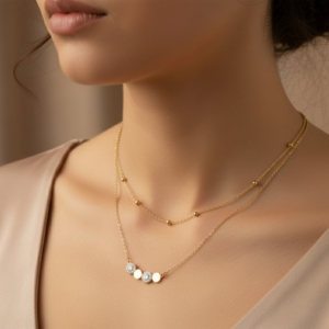 Two-Tiered Dainty Charm Necklace