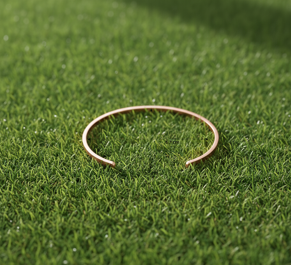 Elegant & Minimal Rose Gold Cuff Bracelet-Rose Gold - Image 2