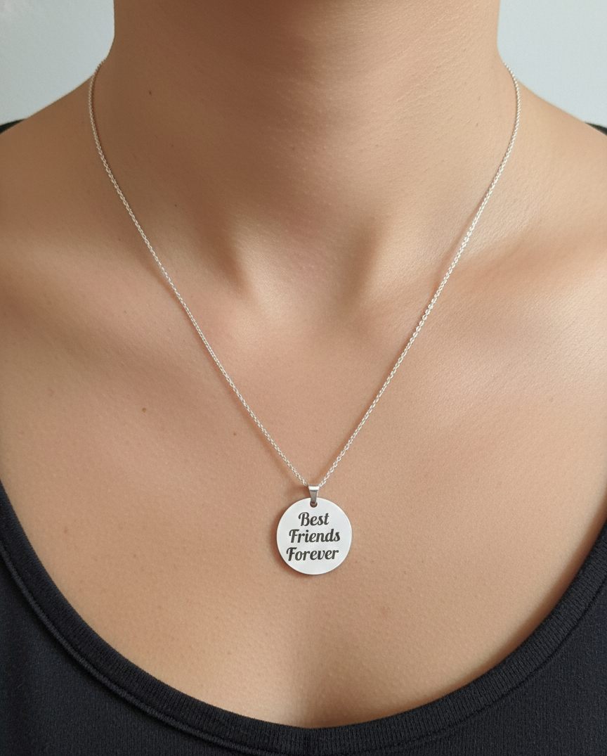 Elegant Friendship Pendant Necklace
