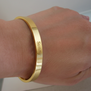 Personalized Enduring Gold Bracelet