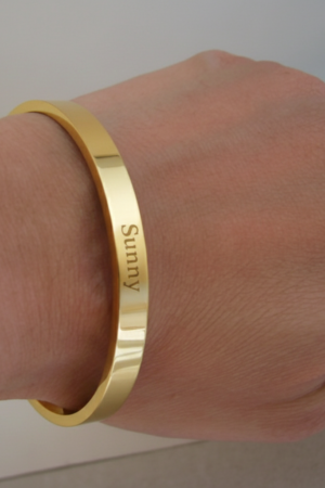 Personalized Enduring Gold Bracelet