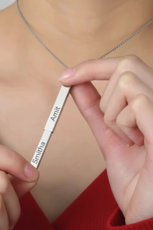 Personalized Sliding Bar Secret Necklace