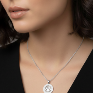 Chic Silver Evil Eye Jewelry Set