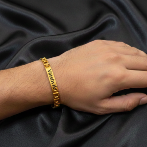 Personalized Golden Classic Engravable Bracelet