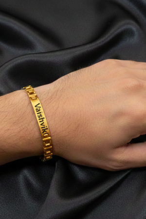 Personalized Golden Classic Engravable Bracelet