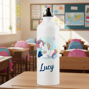 Magical Unicorn Hug Stainless Steel Sipper Bottle - Personalized Gift