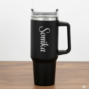 Matte Black Personalized Tumbler – Sleek, Stylish & On-the-Go