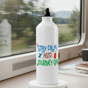 Personalized Adventure Sipper Bottle – Stay Calm & Journey On