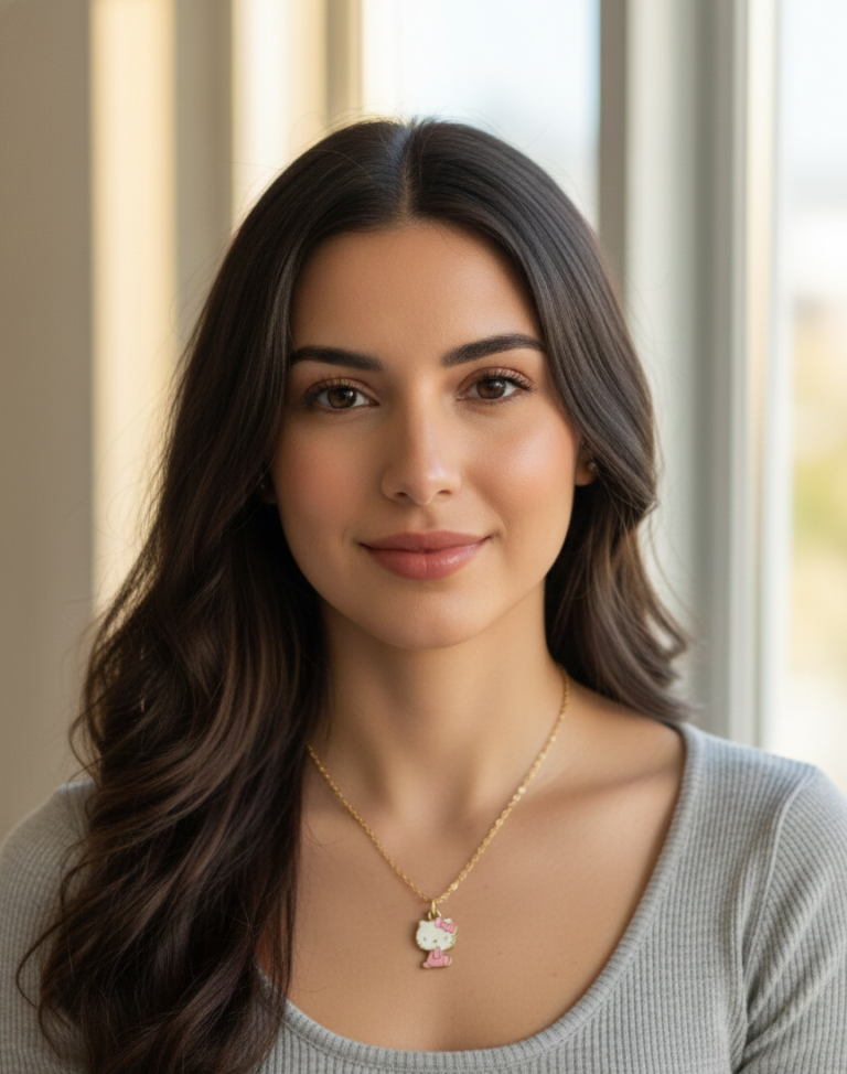 Adorable Hello Kitty Gold-Tone Necklace-3